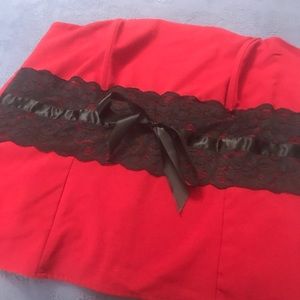 🔥Red hot Strapless top